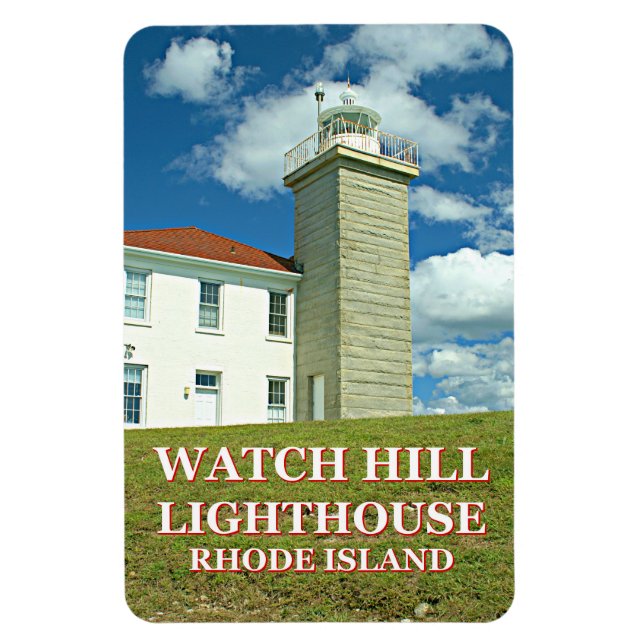 Flexible Watch Hill Lighthouse, Rhode Island Photo Magnet (Vertical)