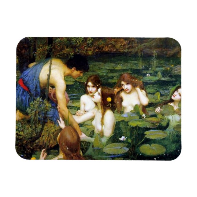 Flexible Waterhouse Hylas et le Nymphs Magnet (Horizontal)