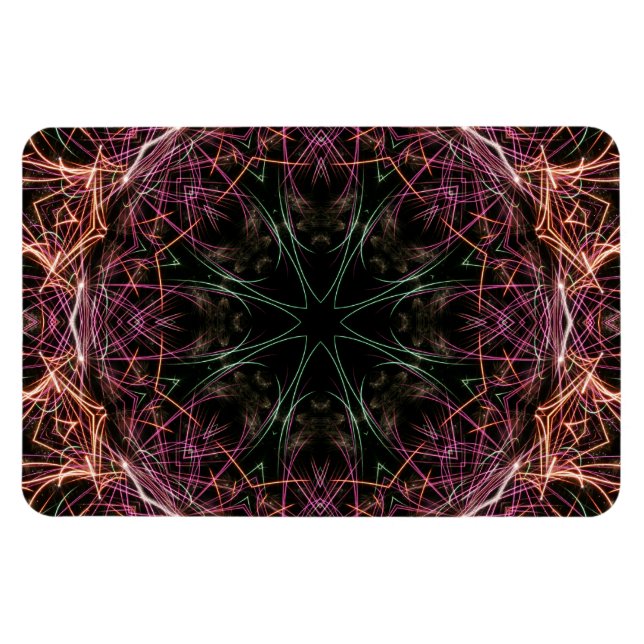 Flexible Web de couleur Kaleidoscope Premium Flexi Magnet (Horizontal)