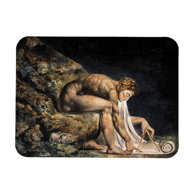 Flexible William Blake Isaac Newton Magnet (Horizontal)