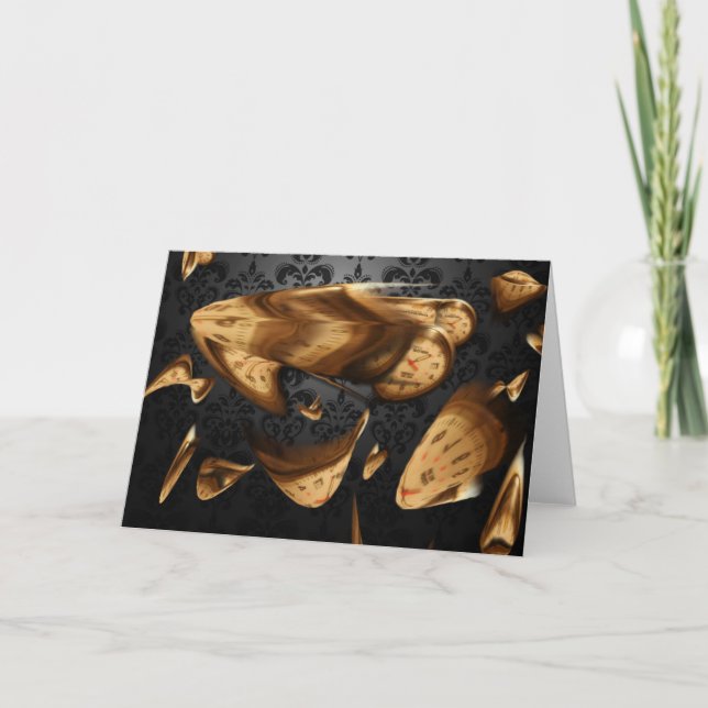 "Flies de temps" - carte de voeux (Devant)