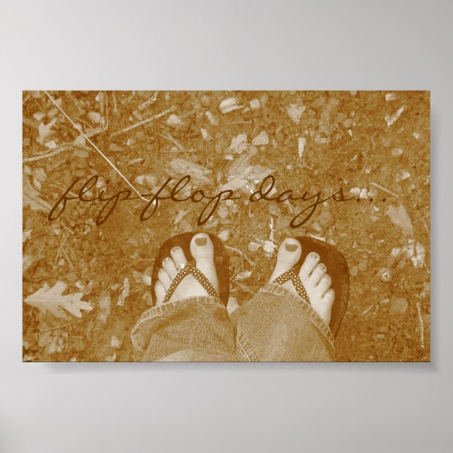 "Flip-flop Days..." Affiche (Devant)