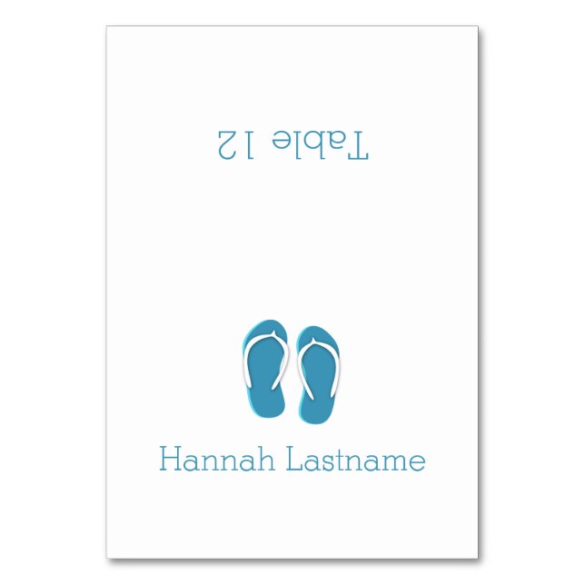 Flip Flops Carte de siège bleu (Par défaut)