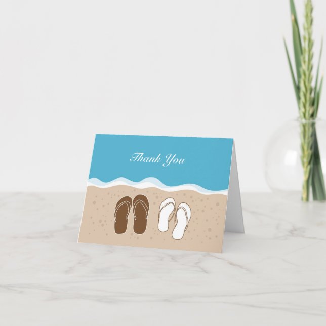 Flip Flops Son et Son Carte de remerciements (Devant)