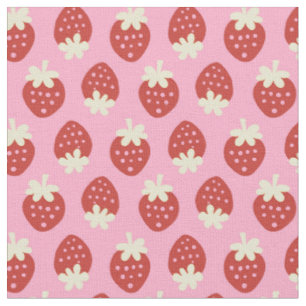 Flip fraise sur tissu rose
