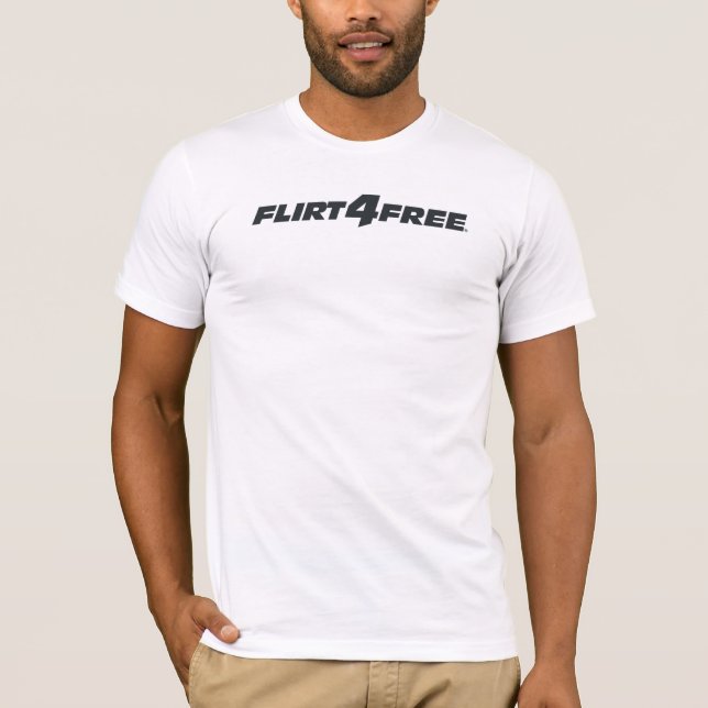 Flirt4Free Guys Vneck T-shirt (Devant)