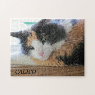 Flirty Calico or Your Photo Jigsaw Puzzle