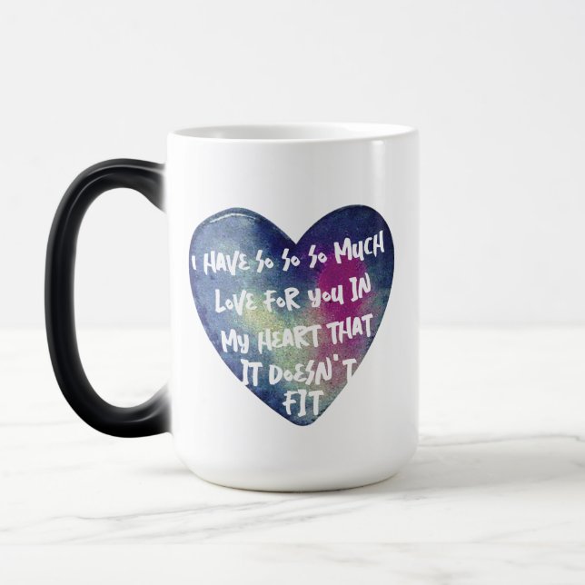 Flirty Love Quote Valentines Mug - Color Morph (Gauche)