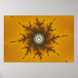 Flocon de glace - affiche de fractale