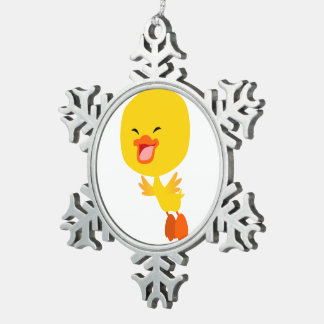 Flocon De Neige Cartoon volant mignon Duckling Pot Ornement
