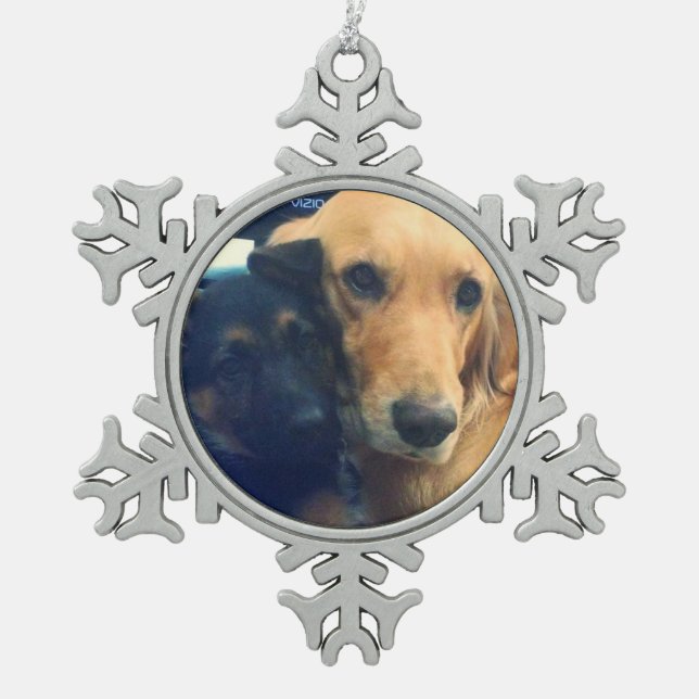 Flocon De Neige Créez votre propre ornement fait sur commande (Devant)