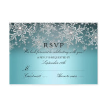 Flocon de Neige Cristal Bleu Hiver RSVP