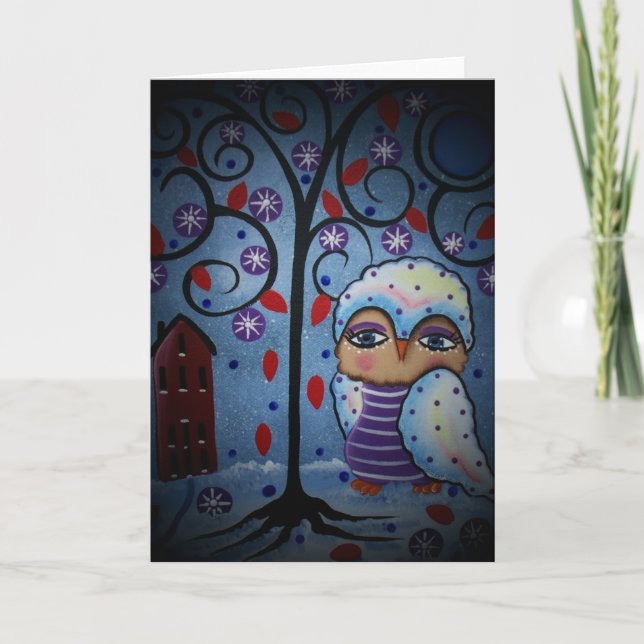 Flocon de neige d'ART POPULAIRE PAR des cartes de (Devant)