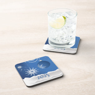 Flocon de Neige de Noël Dessous de Verre en Plasti