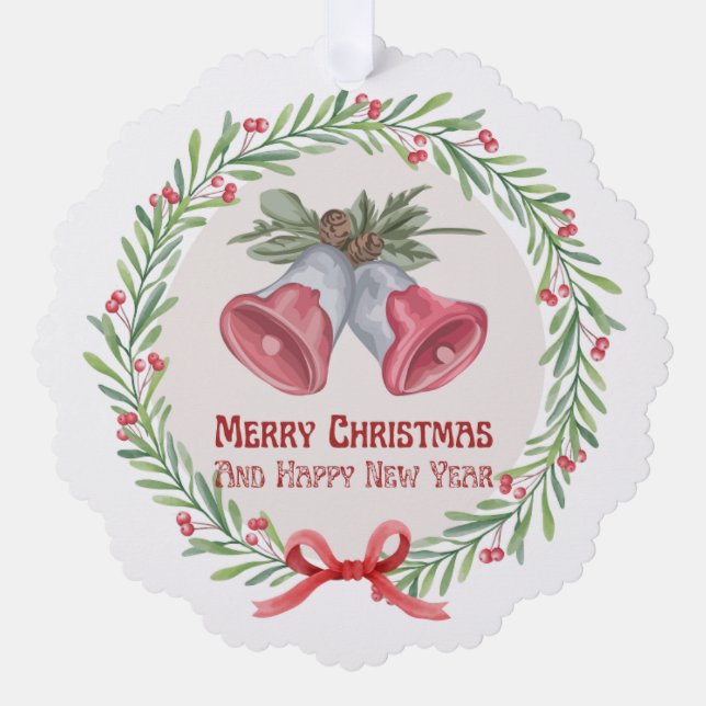 Flocon de neige de Noël, ornement en papier (Recto)