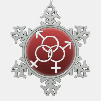 Flocon De Neige GBLT Pride Ornement Personnalisé Gay Love Cadfts