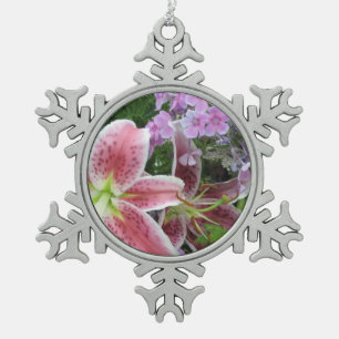 Flocon De Neige Jolies fleurs Ornement d'égout