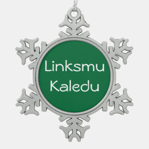 Flocon De Neige Linksmu Kaledu - ornement