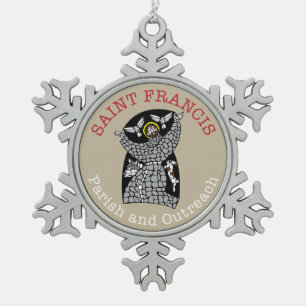 Flocon De Neige Logo Saint François Ornement métallique