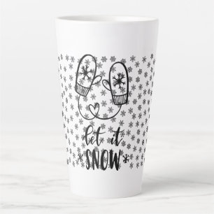 Flocon De Neige Mittons Laisser Neige Latte Mug