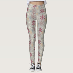 Flocon de neige multicolore - Leggings féminins de