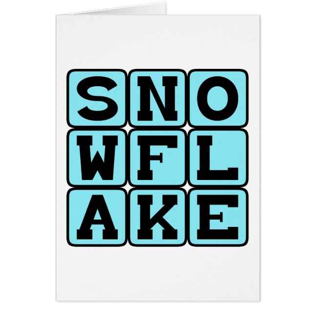 Flocon de neige, neige unique (Devant)