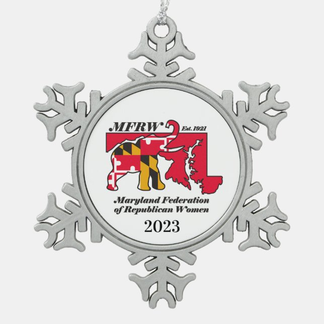 Flocon De Neige Ornement d'égout MFRW (Devant)