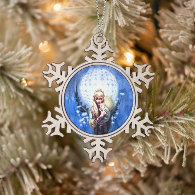 Flocon De Neige Ornement Elf Madonna (Arbre)