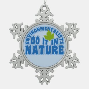 Flocon De Neige Ornement personnalisé écologiste
