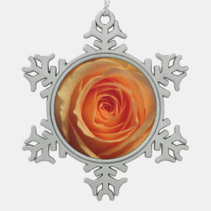 Flocon De Neige Ornement rose jaune