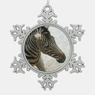 Flocon De Neige Ornement Zebra
