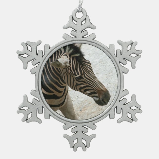 Flocon De Neige Ornement Zebra (Devant)