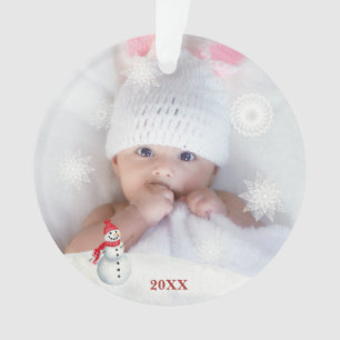 *~* Flocon de neige photo de Noël Baby AP44 Homme