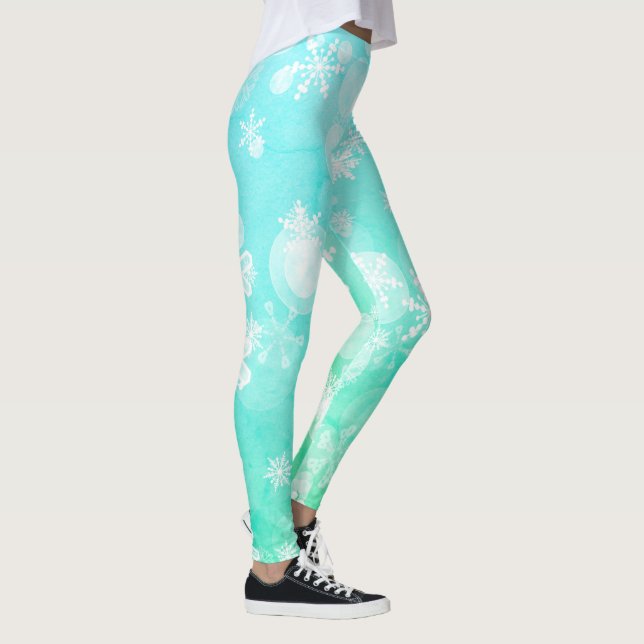 flocon de neige pour femmes Leggings (Droite)