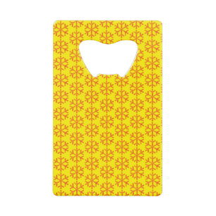 Flocon de neige rouge fond jaune personnalisé