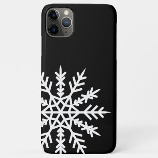 Flocon de neige sur coque iphone noir