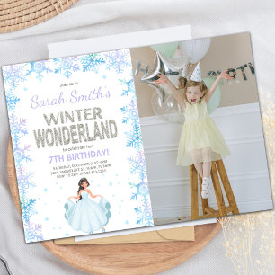 Flocon de neige Winter Wonderland Invitation avec 