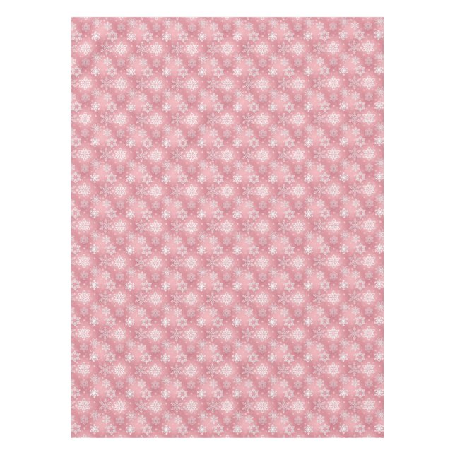 Flocon rose motif Nappe de vacances (Devant)
