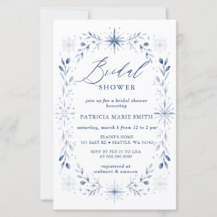 Flocons de neige bon marché Mariage d'hiver bleu