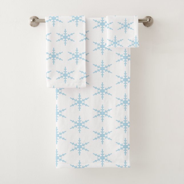 flocons de neige de bleu d'hiver (En situation)