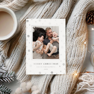 Flocons de neige de vacances de Noël modernes et f