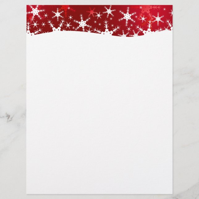 Flocons de neige rouges de Noël (Devant)
