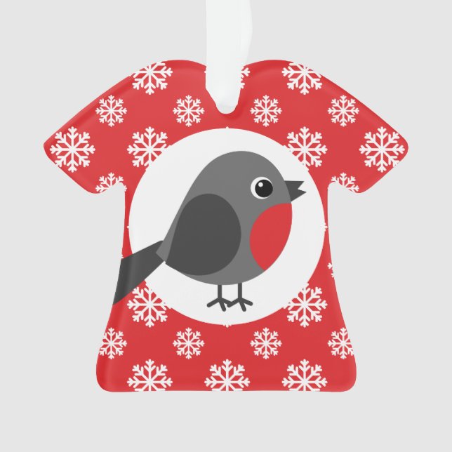 Flocons de Noël Rouge Robin (devant)