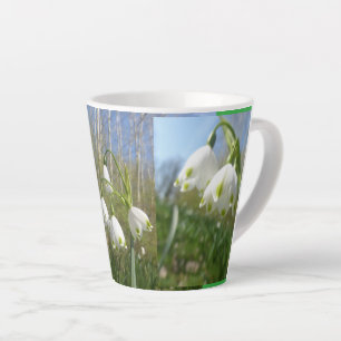 Flocons d'été et mug Latte Ciel Bleu