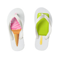 Flops à tongs pour enfants - Crème de glace rose +