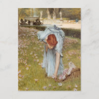 Flora en détail - Lawrence Alma-Tadema carte posta