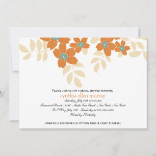 Flora - invitations nuptiales de douche