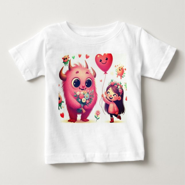 Flora le T-shirt monstre amical (Devant)
