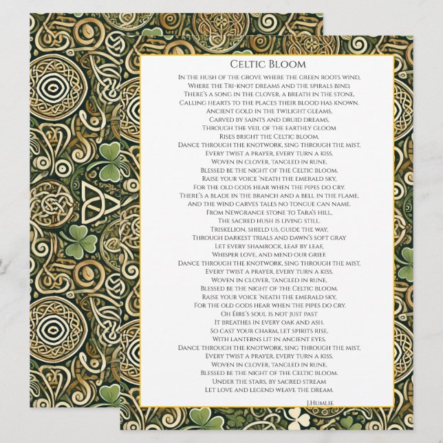 Floraison celtique (Devant / Derrière)