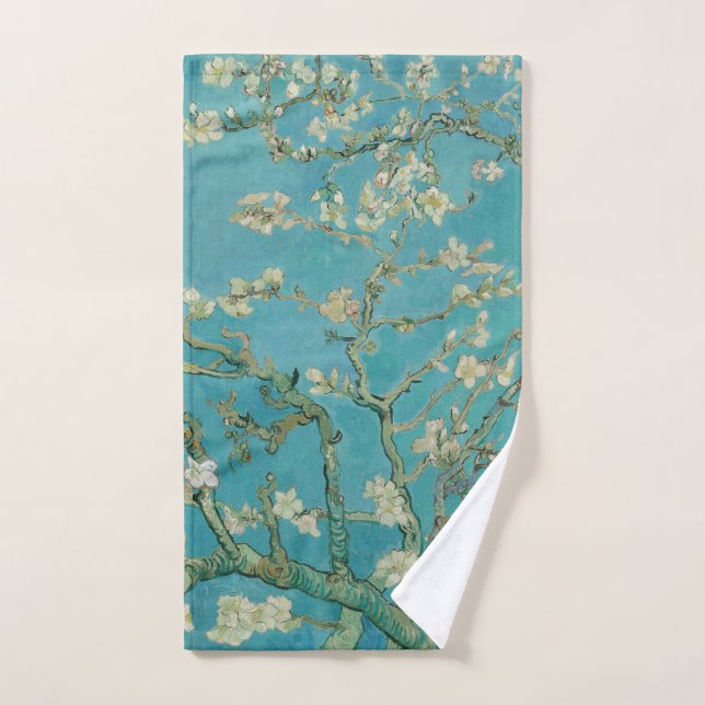 Floraison d'amandier, Peinture à l'huile, Vincent  (Serviette à main)